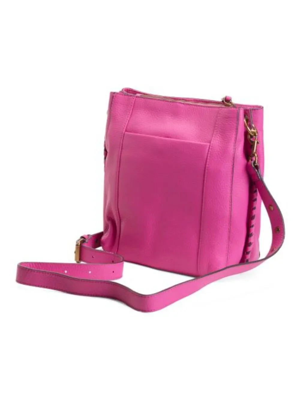 AMERICAN LEATHER CO. Leather Luca Triple Entry Crossbody