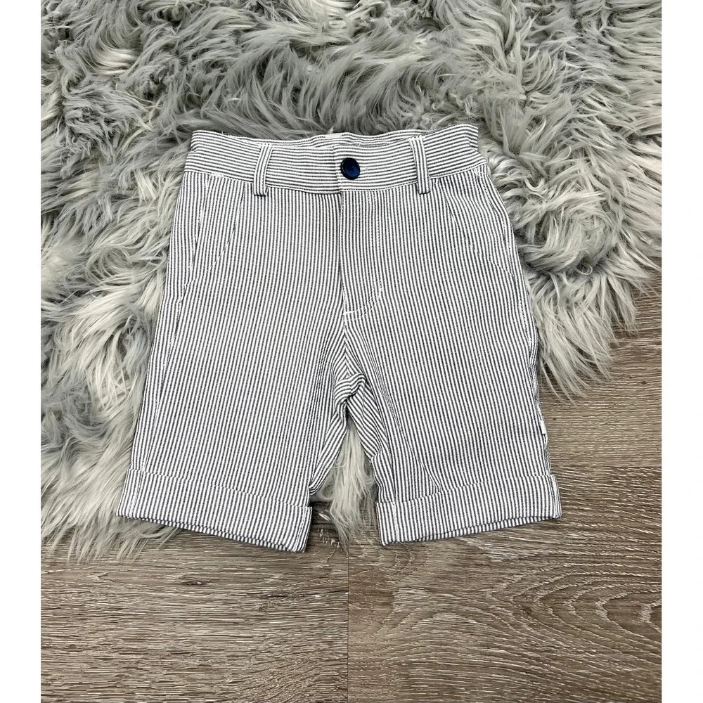 Fore!! Boys Seersucker Bermuda Shorts Size 12-18 Month  NEW
