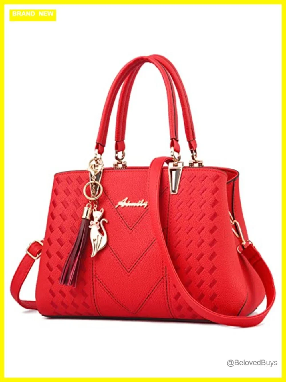 PU Leather Satchel Crossbody Messenger Tote Bag Shoulder Bag