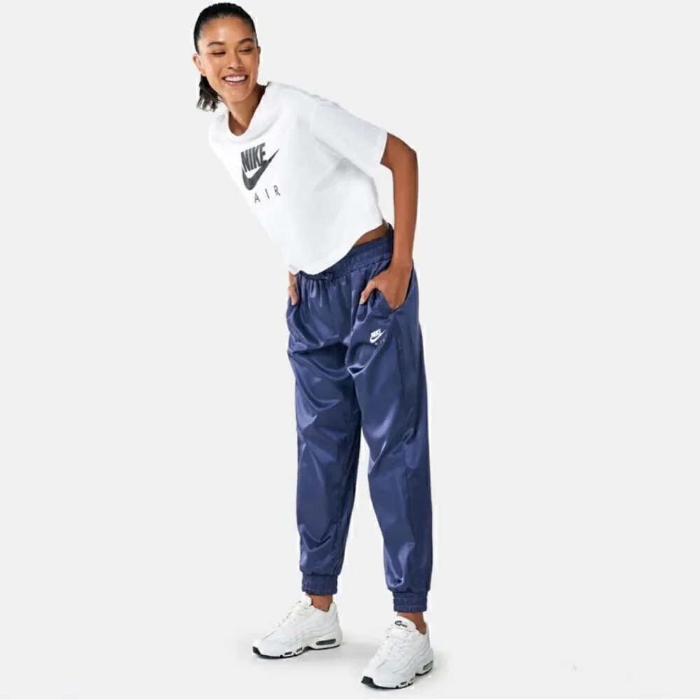 NIKE AIR Satin Court Jogger Pants Purple/Blue Women’s Size XS