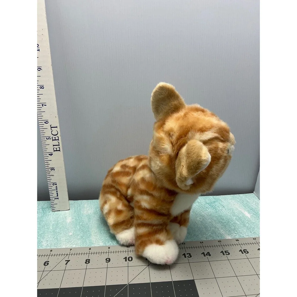 Miyoni by Aurora Tabby Cat Plush Stuffed Animal‎ Toy Big Eyes Realistic Cute