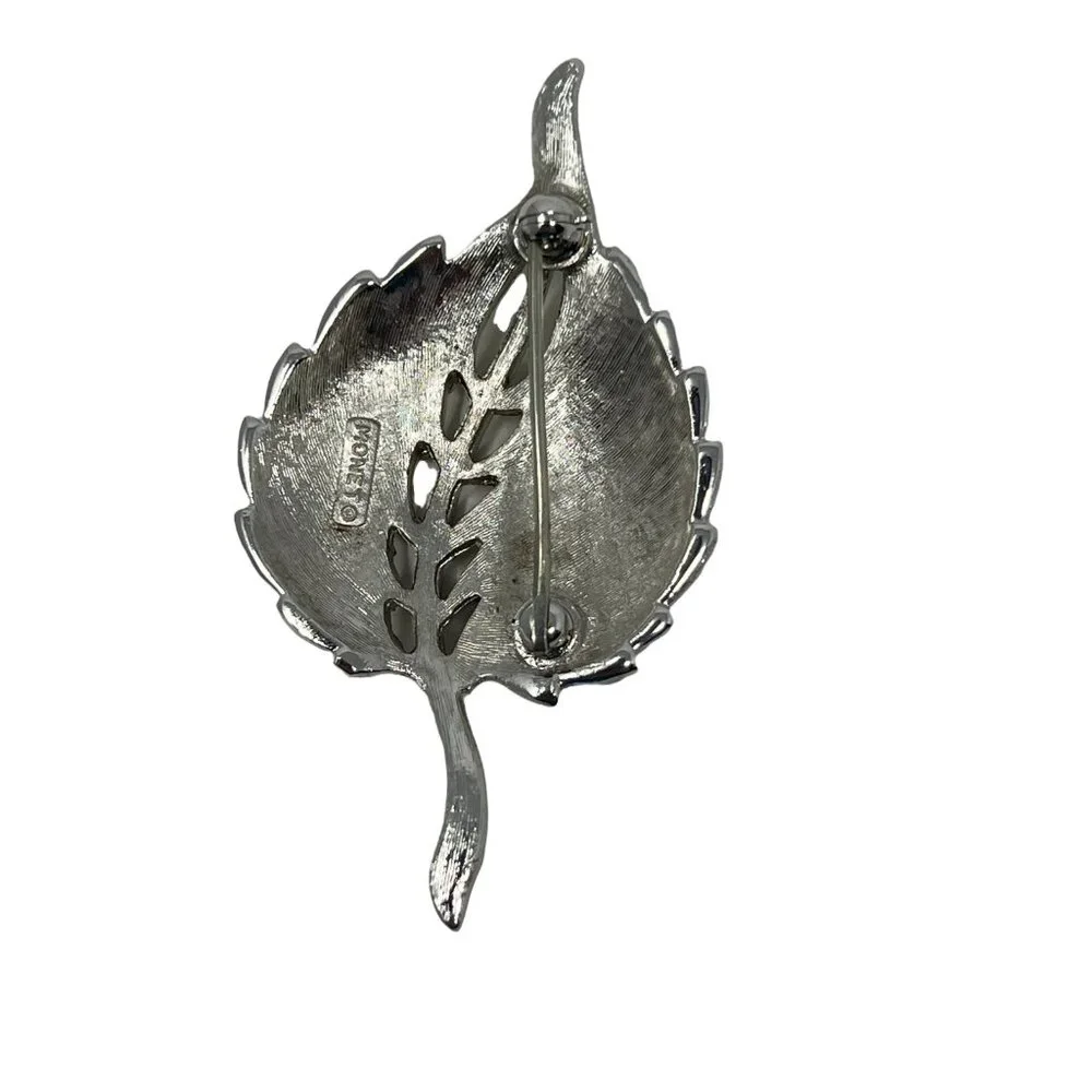 Monet leaf brooch