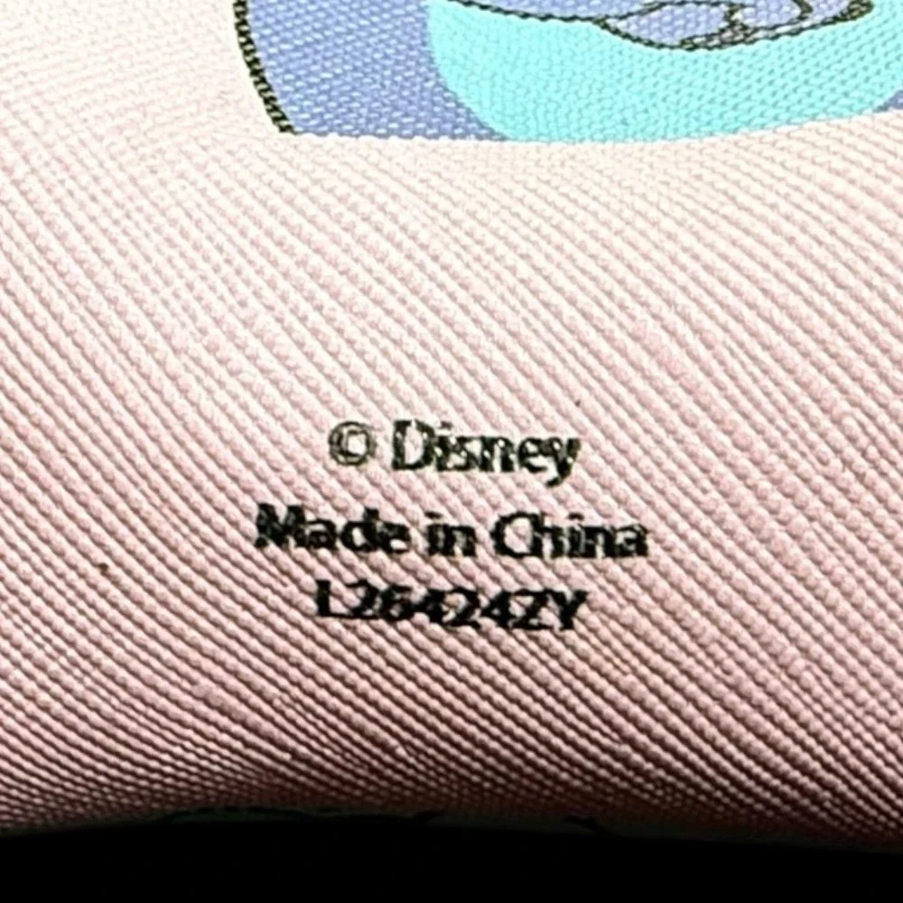 Disney‎ Lilo and Stitch Coin Purse Pink Key Chain Bag Clip 4