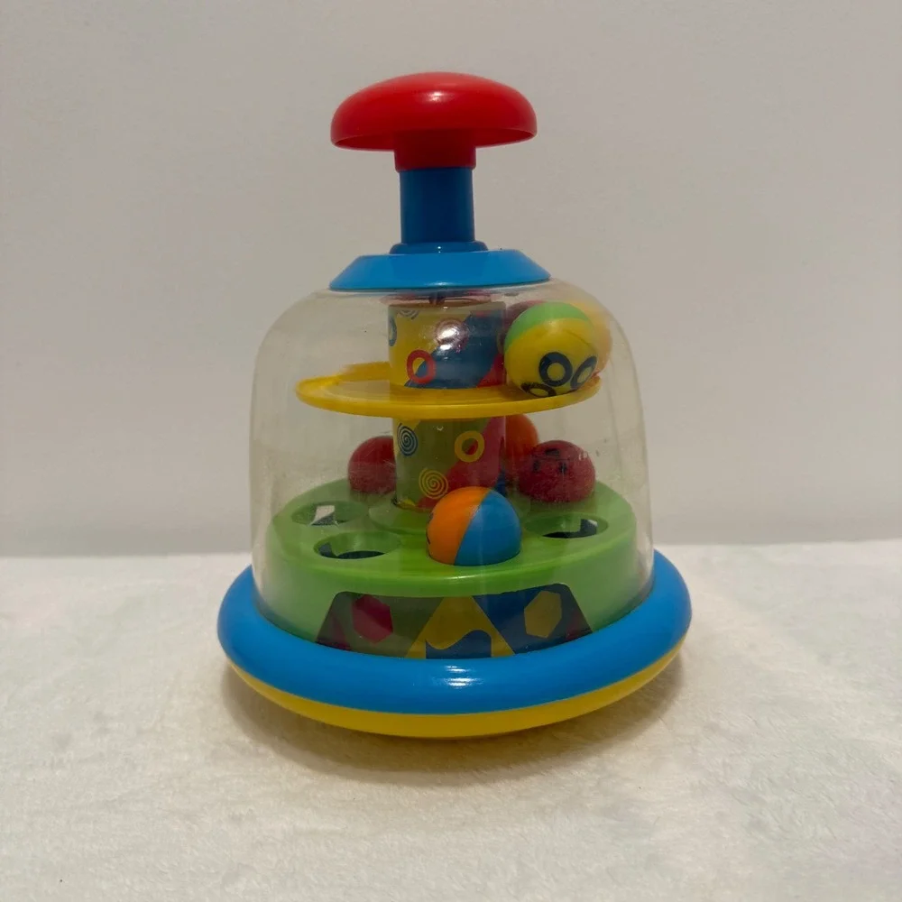 Kids Toy Spinning Ball Drop Tumbling Tower Push‎ Popper Interactive Play