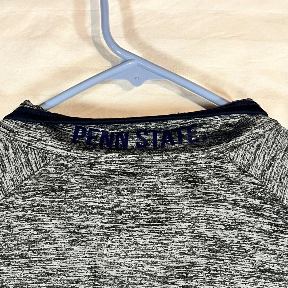 Colosseum‎ Penn State Nittany Lions XXL Gray Space Dye Quarter Zip Pullover Mens
