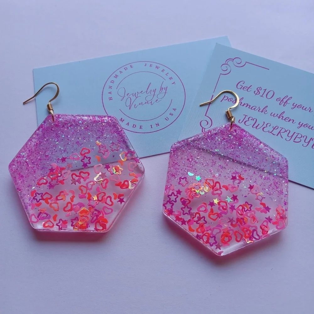 Hand Crafted Barbie's Dreams Collection Earrings