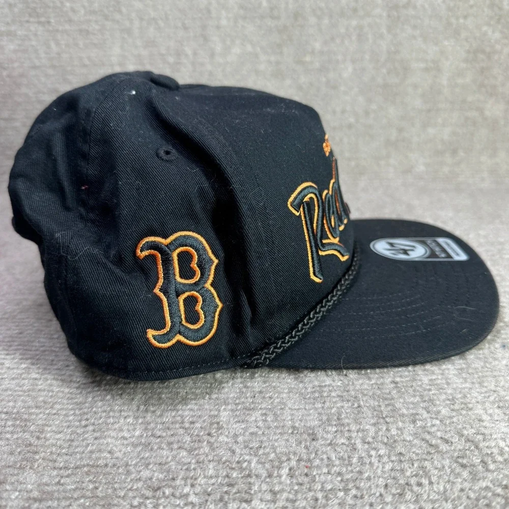 Boston‎ Red Sox 47 Brand Hitch Hat Mens OSFA Black Snapback Rope Baseball Cap