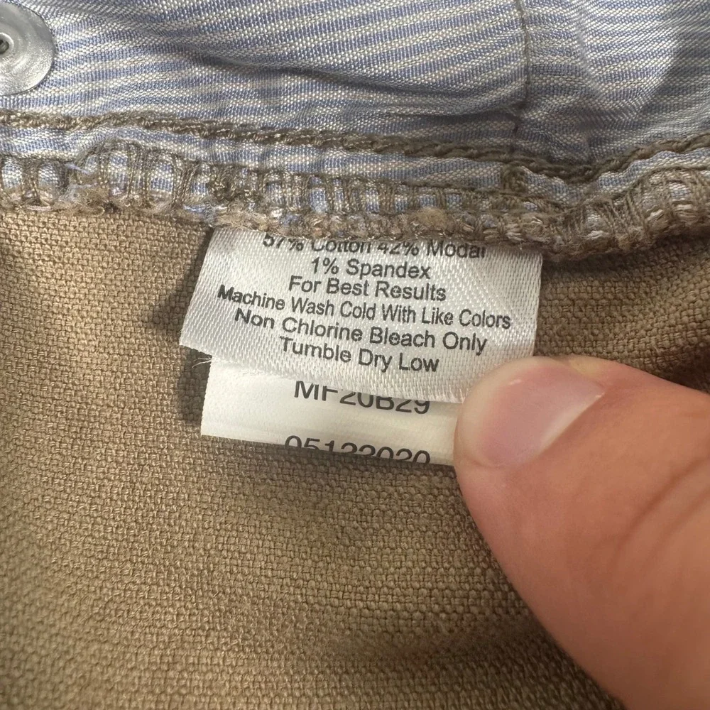 Peter Millar Corduroy Pants Mens 38x33 Tan Khaki 5-Pocket MF20B29‎ Cotton Modal