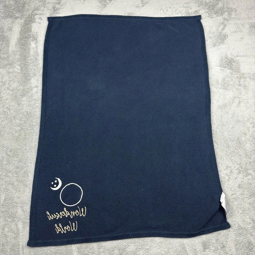 Silver Cloud 100% Cotton Navy Blue 27x35in‎ Knit 