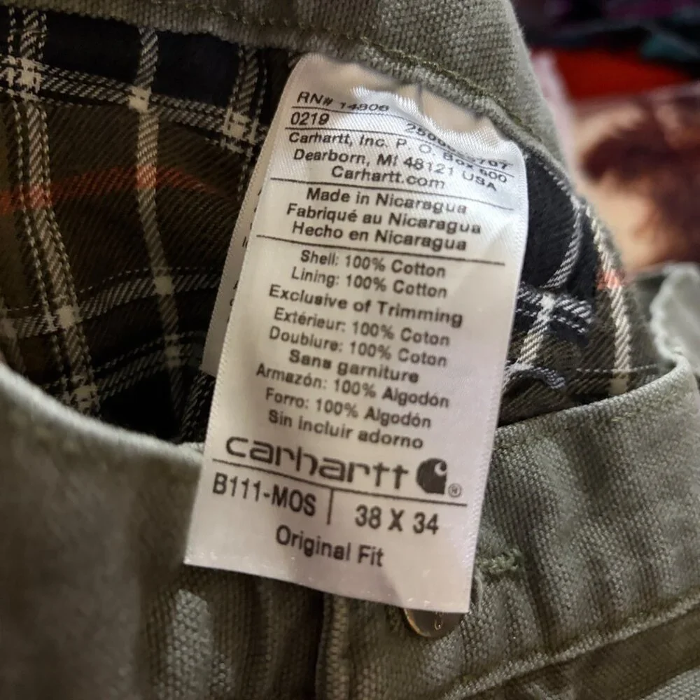 Carhartt original fit