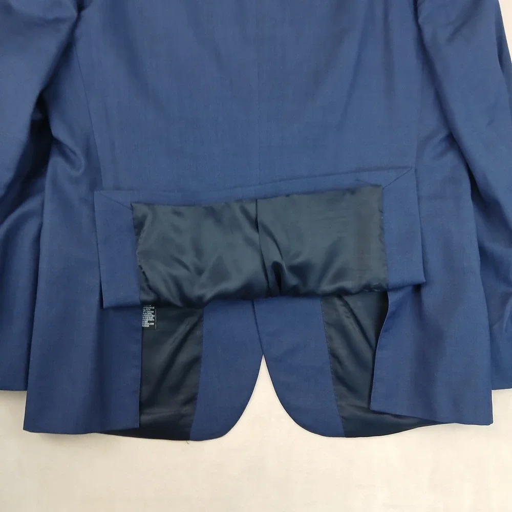 The Blk Tux Tollegno 44R Mens Blazer Sport Coat Merino Modern 21x30 **Fits 42R *