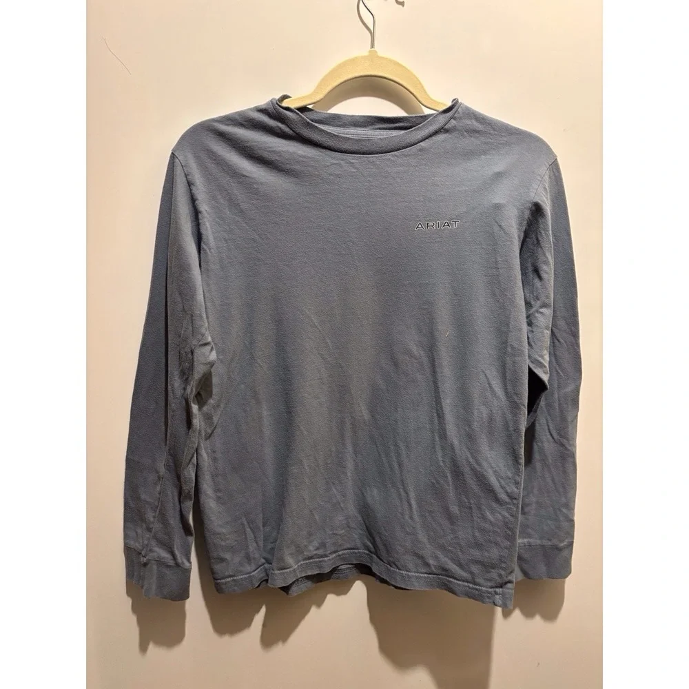 Boys Size M Ariat Designed Exclusively For Buckle Long Sleeve‎ Tshirt