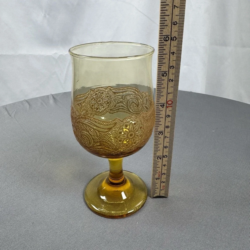 Libbey vintage floral