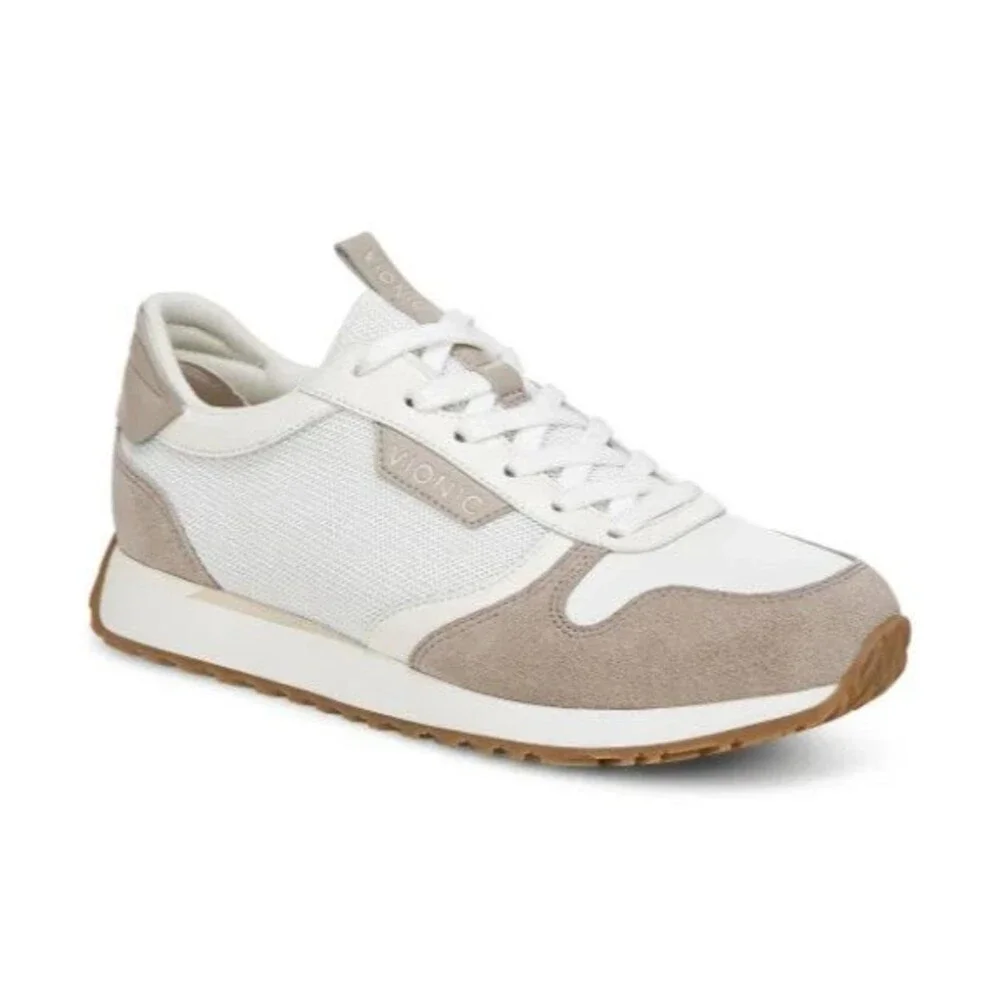 Vionic‎ Monarch Women Orthotic Support Sneakers White Cobblestone SZ 11 NIB