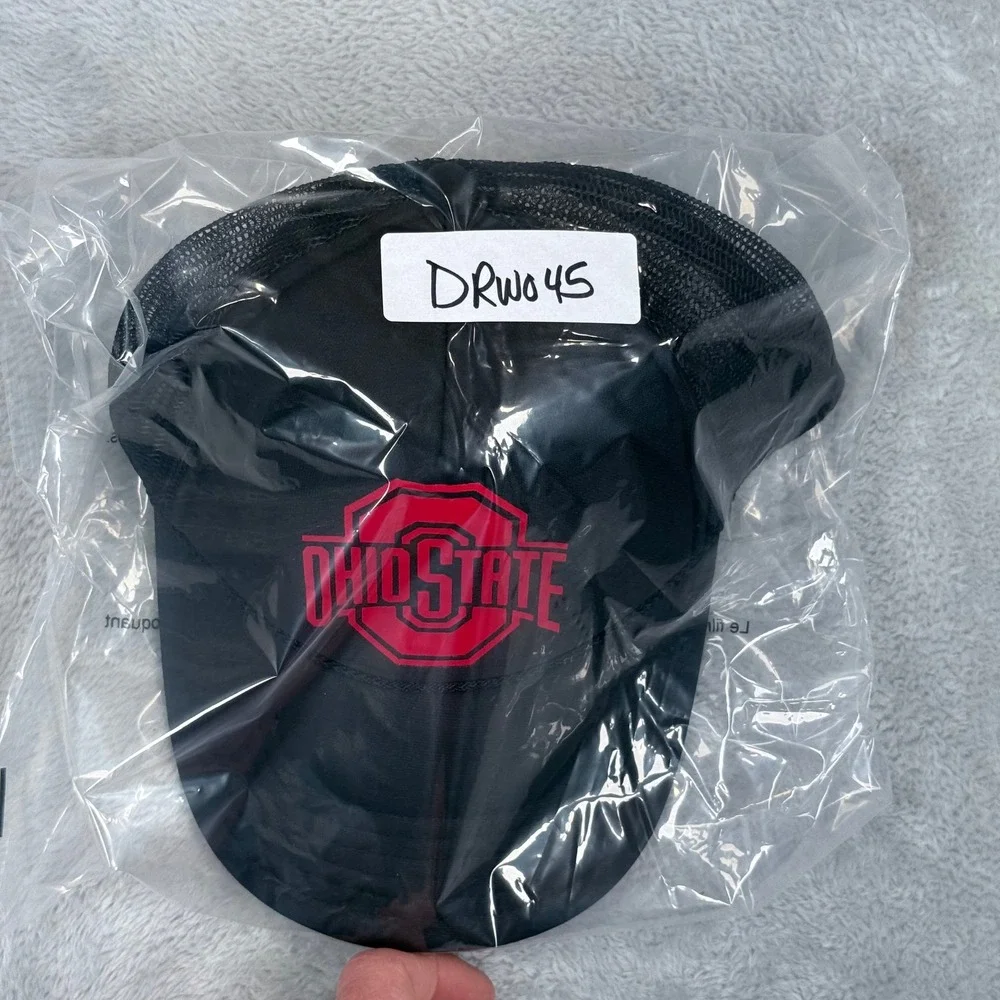 Vintage Otto Ohio State Mesh Trucker Hat‎ Mens Black Red Snapback Logo Cap Retro