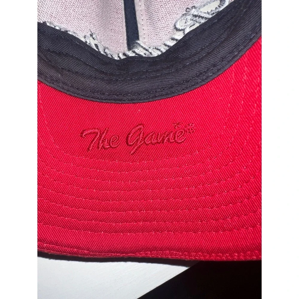 Budweiser Red Baseball Cap The Game Adjustable Hat Vintage Style Script Logo