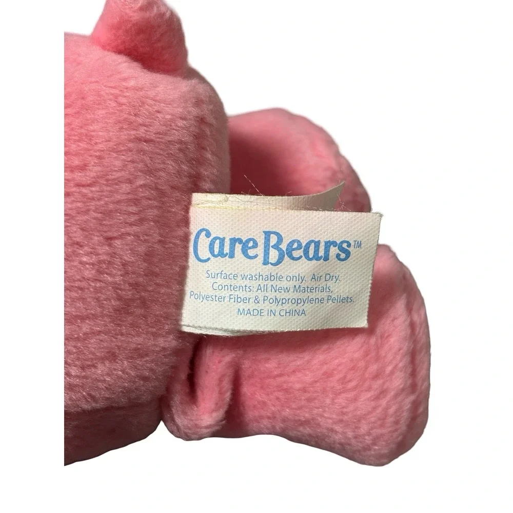 Care Bears‎ Love-a-Lot Pink Plush 2002 Play Along Interlocking Hearts 8 inch