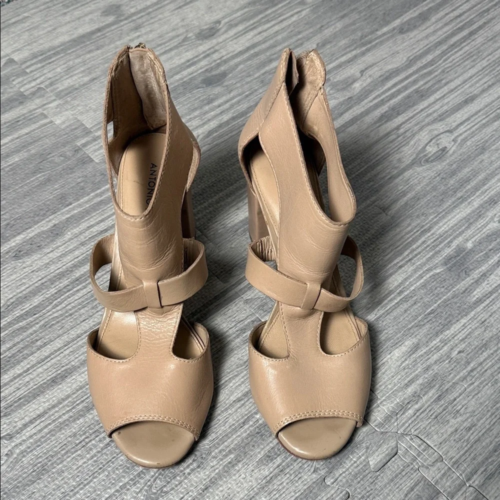 ANTONIO MELANI Nude Women's Heeled Sandals Size 8