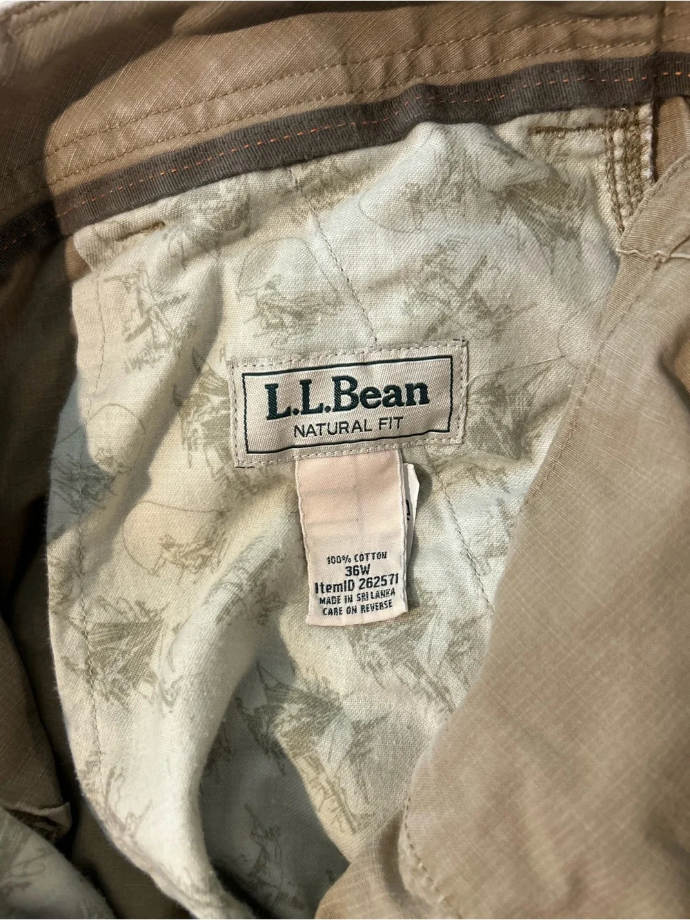 L.L. Bean bean natural