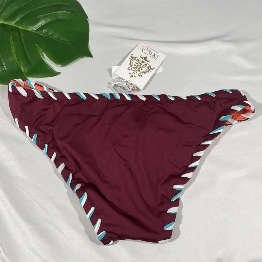 NWT Becca Reversible Camille Hipster Bikini Bottom [SZ Large‎ ]