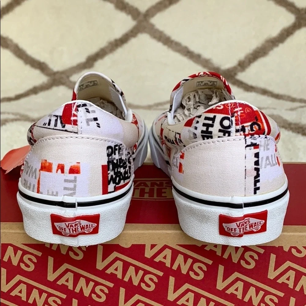 •VANS CLASSIC SLIP ON PACKING TAPE Blcdblctrwt WMNS•