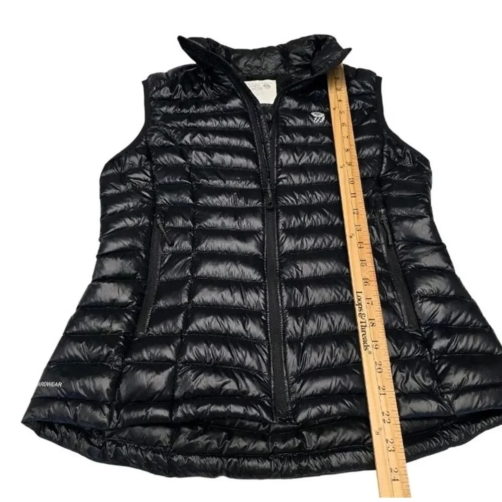 Mountain Hardwear Womens Ghost Whisperer Down Vest Size S Black Puffer Packable