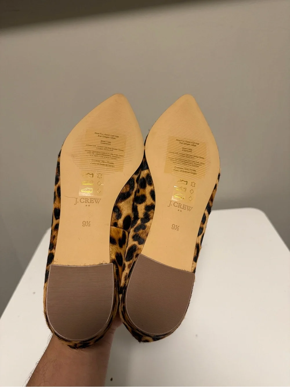 J. Crew crew leopard