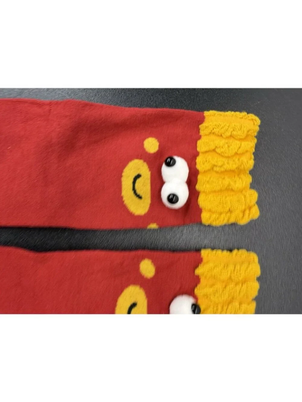 Funny Fast Food Fries Socks 3 Pairs Men Women Novelty Crew Unisex Gift