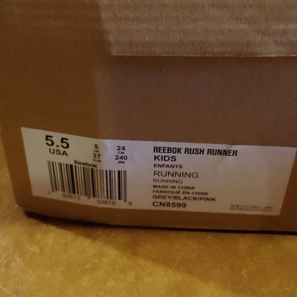 Reebok silver pink
