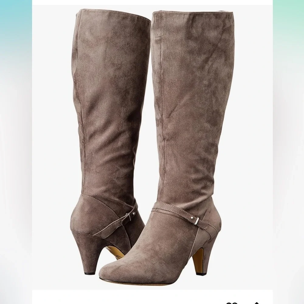 NWT Bella Vita Women's Sasha Tall Boot Grey Super Suede 7m