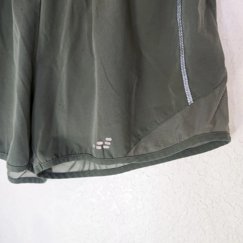 High Waisted Running Shorts with Mesh Liner Quick Dry Lightweight Gym Track Work
