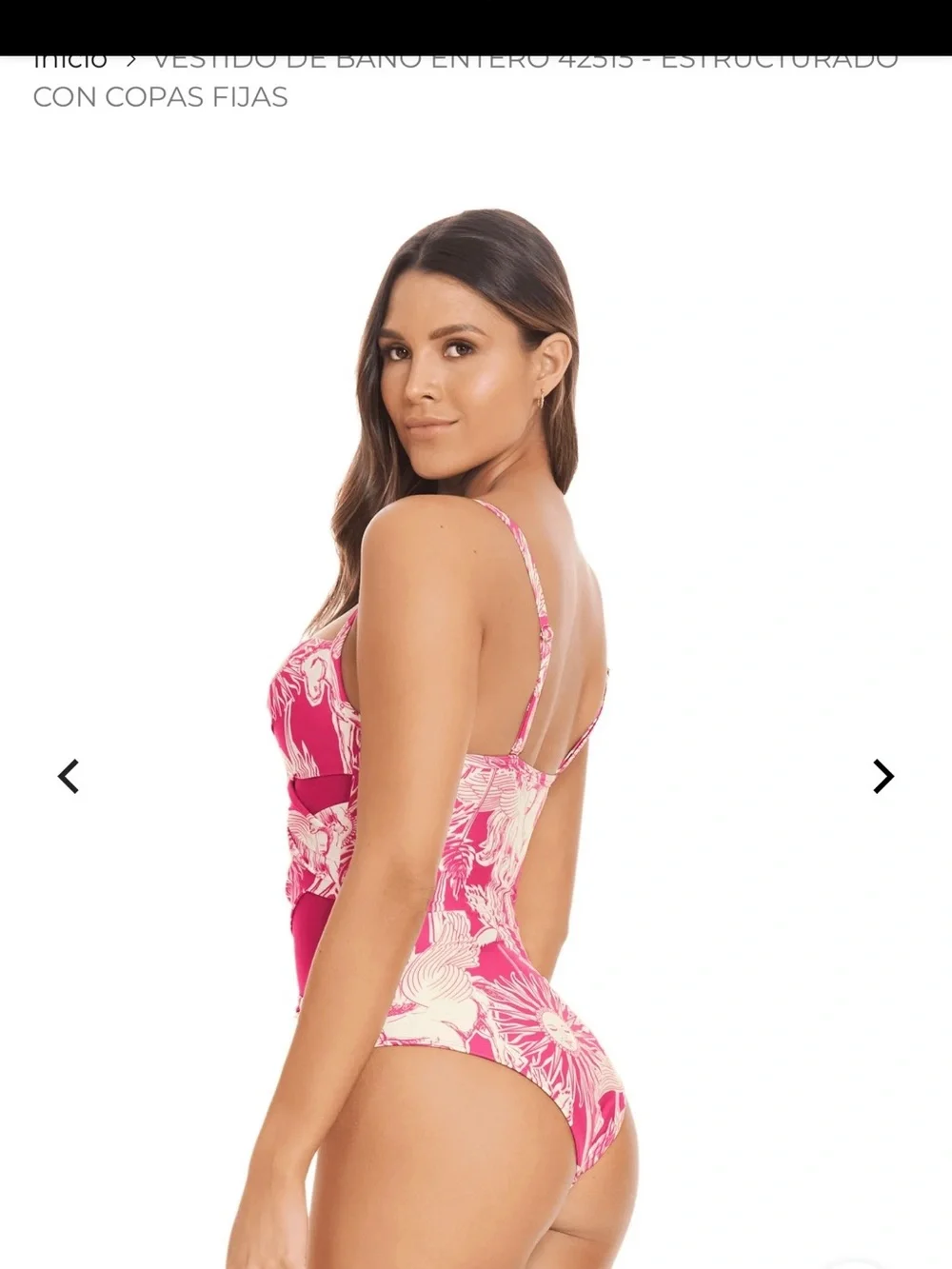 Chamela Colombia One Piece Swimsuit M Pink