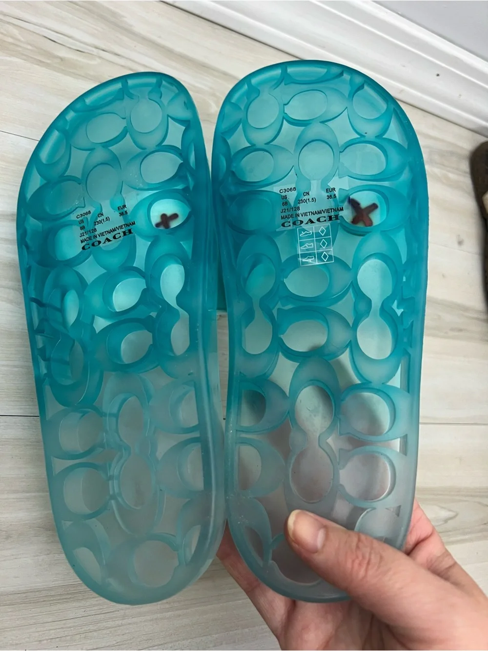 Coach slide sandals