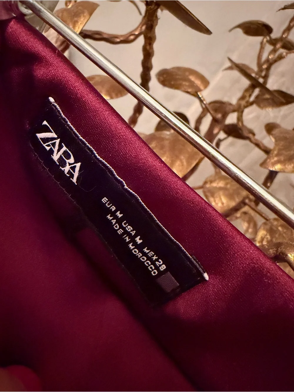 Zara sleek satin