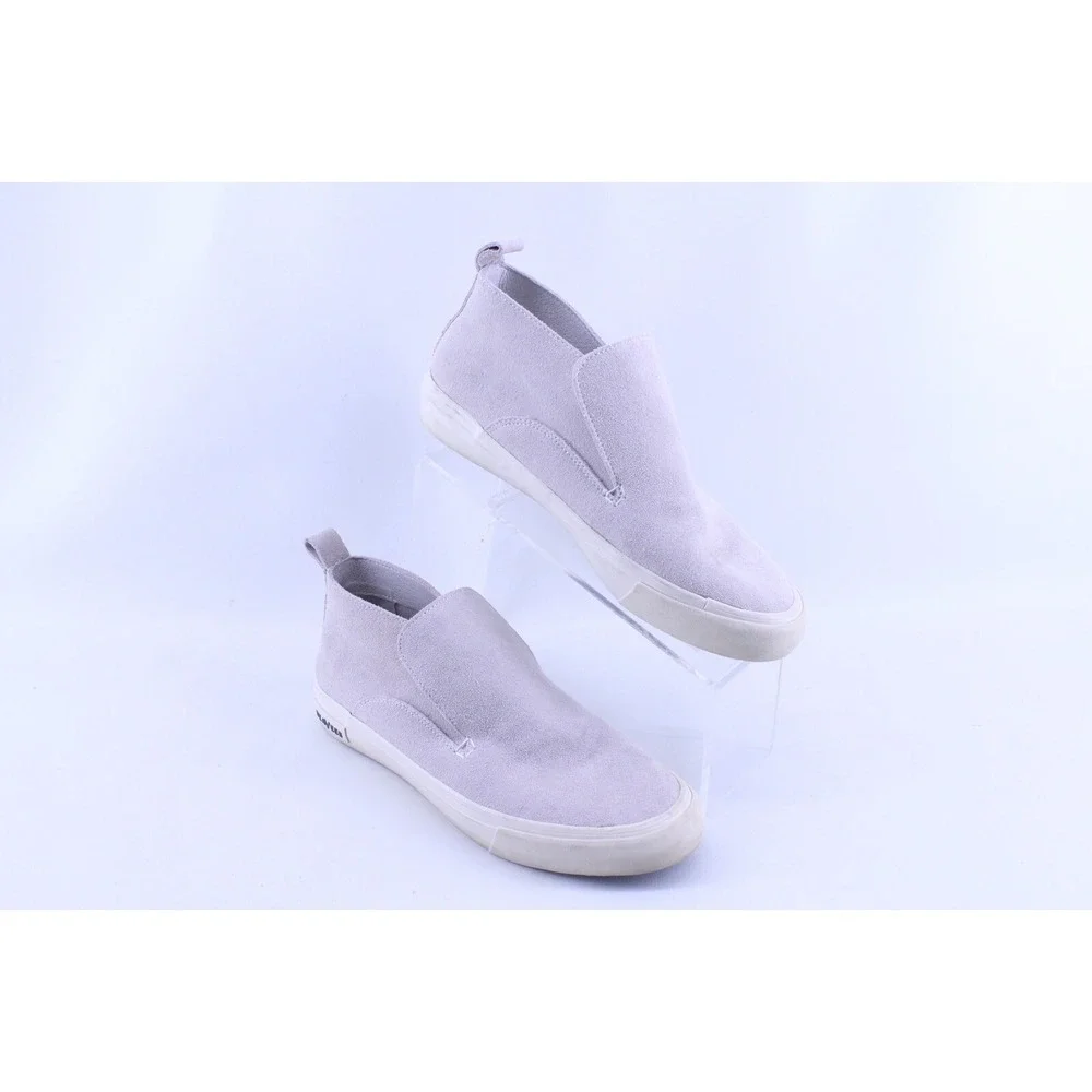 SeaVees Women's Huntington Middie Oyster Grey Suede Slip On‎ Sneakers Shoes 9.5