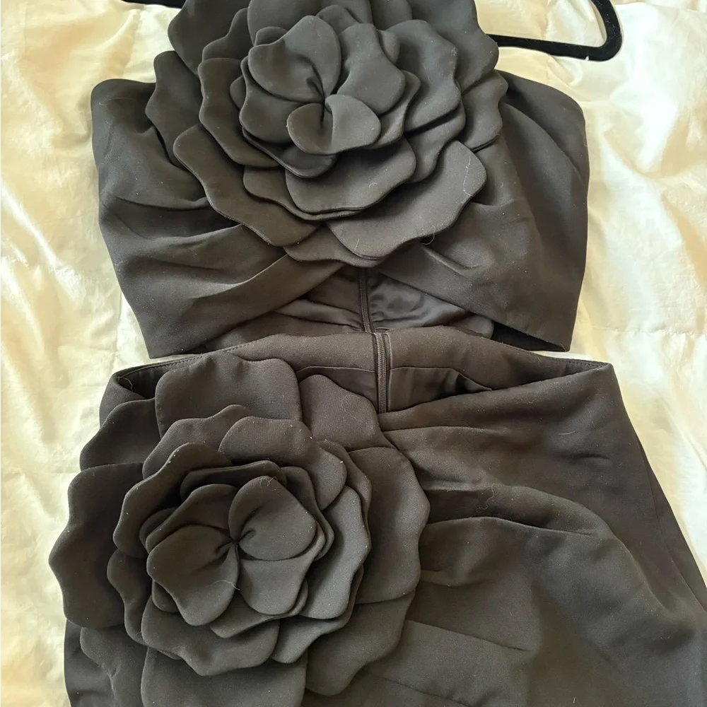 Lovers + Friends thigh appliqué maxi