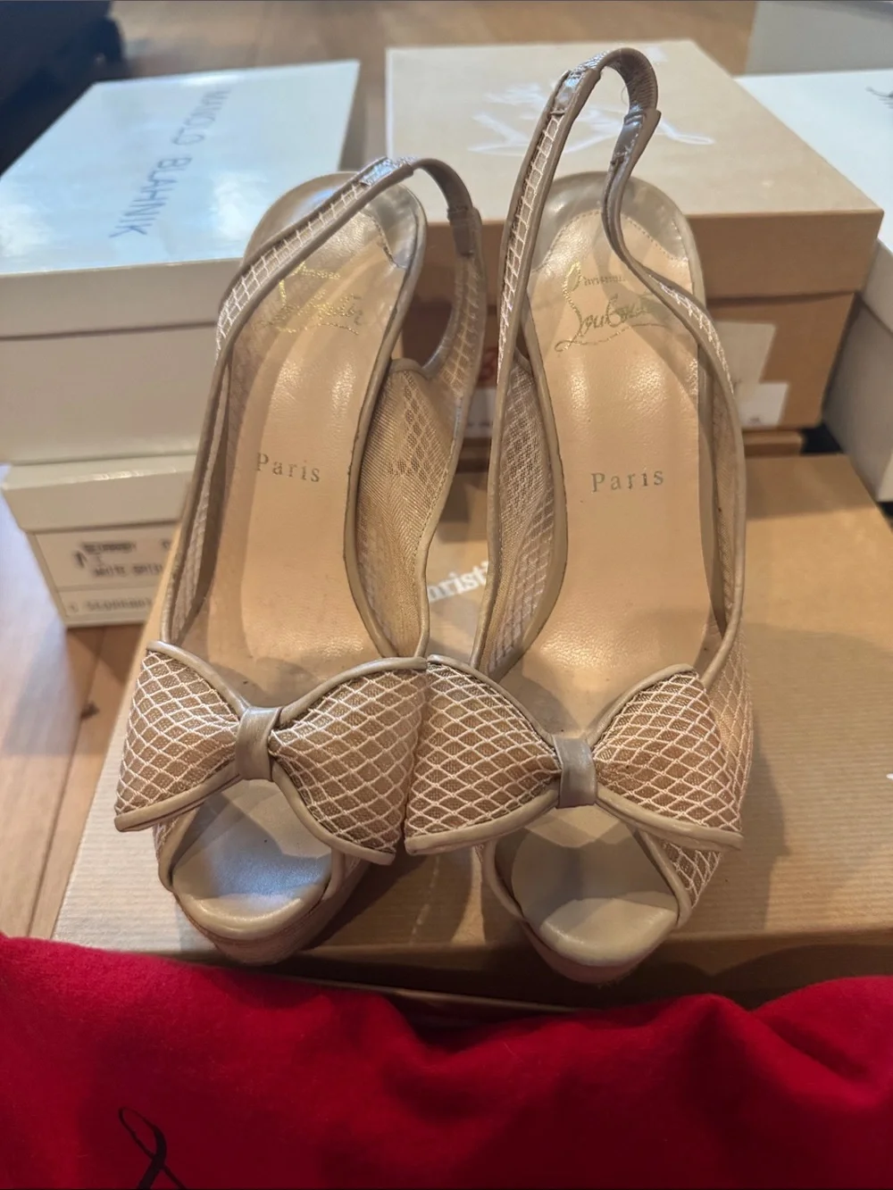 Christian Louboutin sophisticated beige