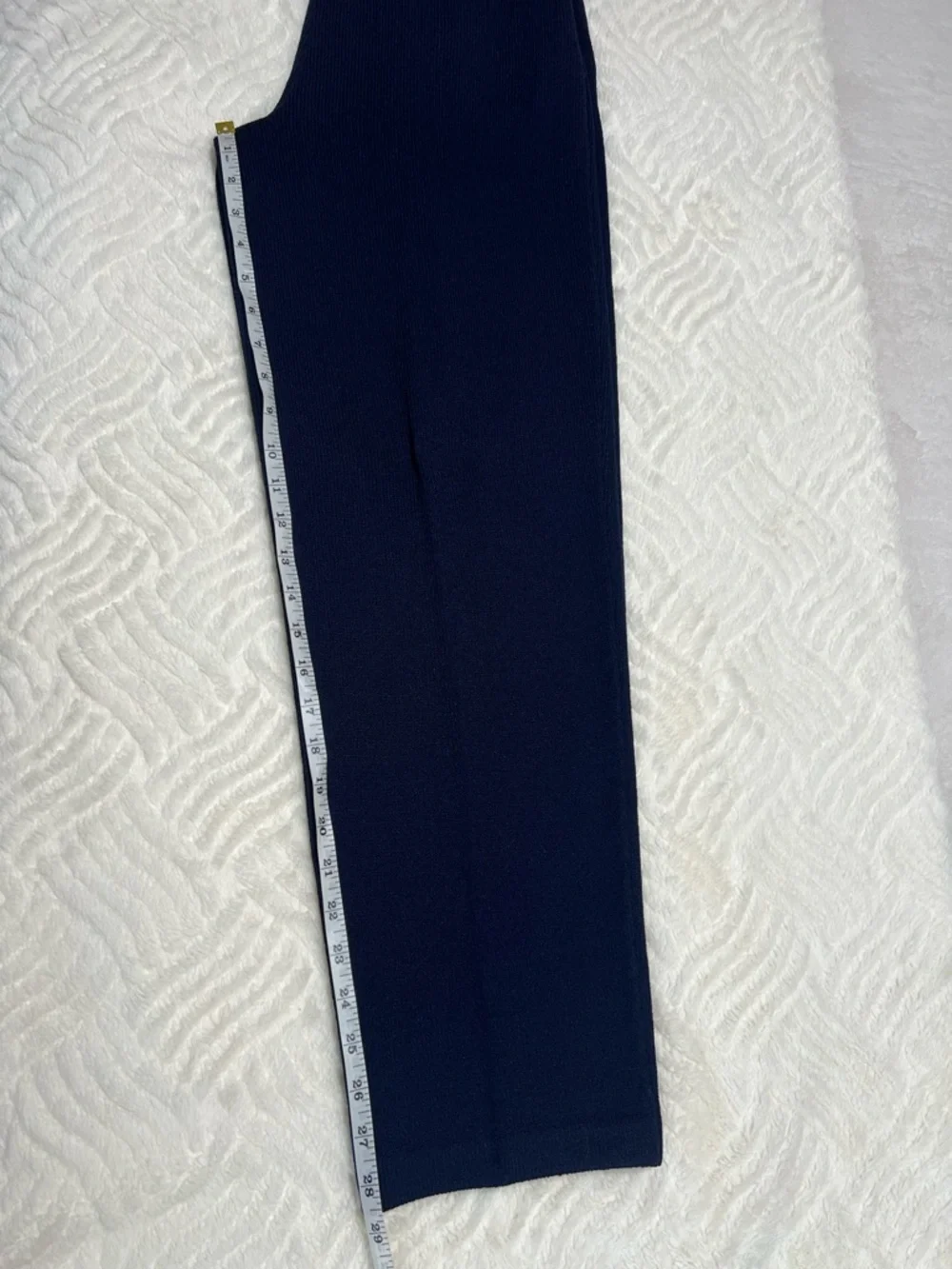 St John Basics Knit Pants Size 6 Navy Santana Knit Pull On Elastic Waist Pants