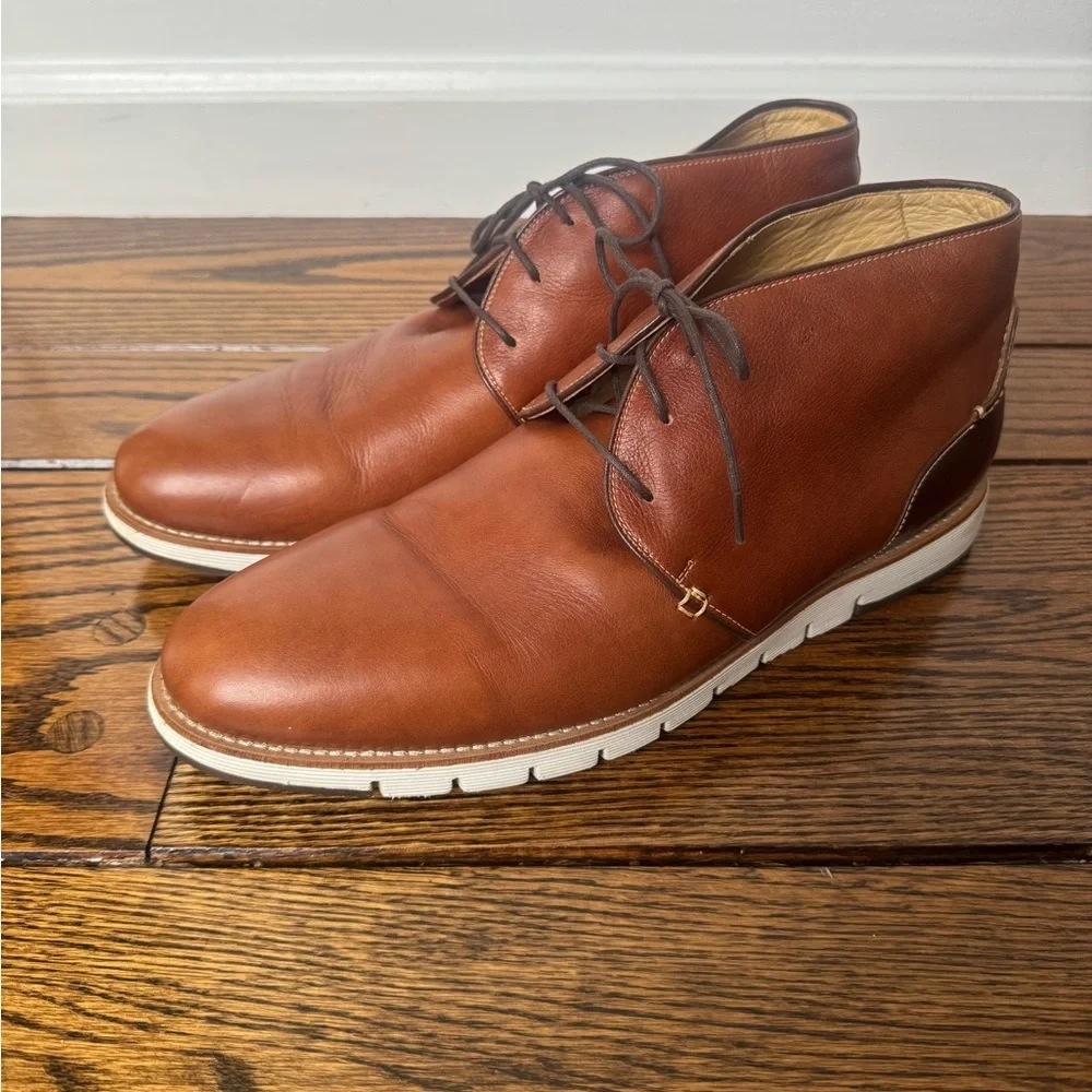 Johnston & Murphy Men's Brown Leather Shoe, Size 13