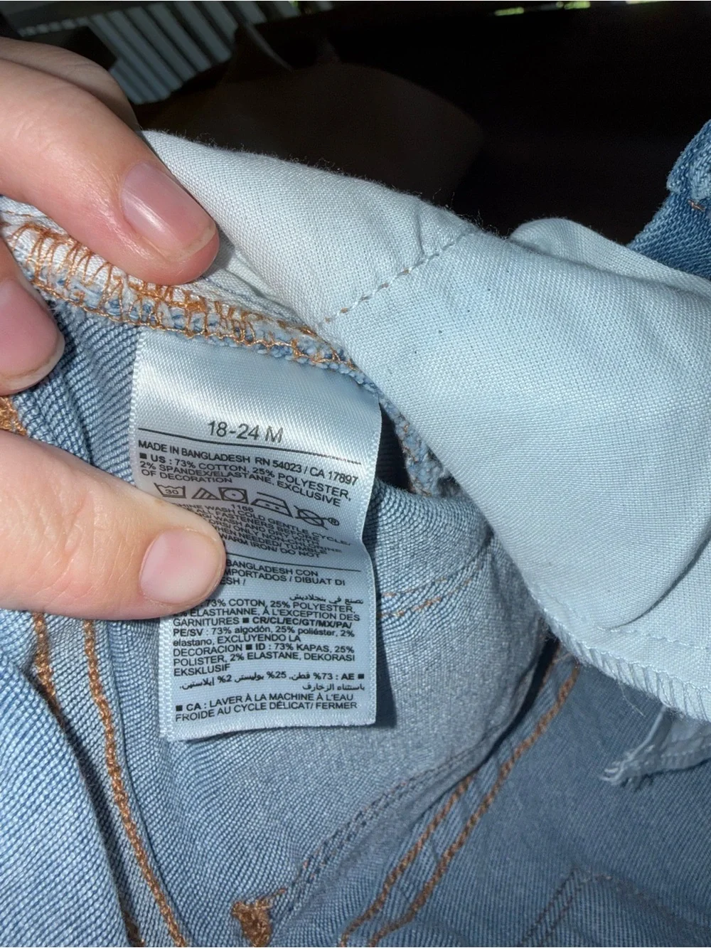 Old Navy Light Blue Denim Jeans with Embroidered Flowers