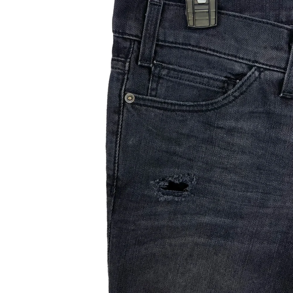 Current Elliott‎ The Skinny Distressed Black Jeans