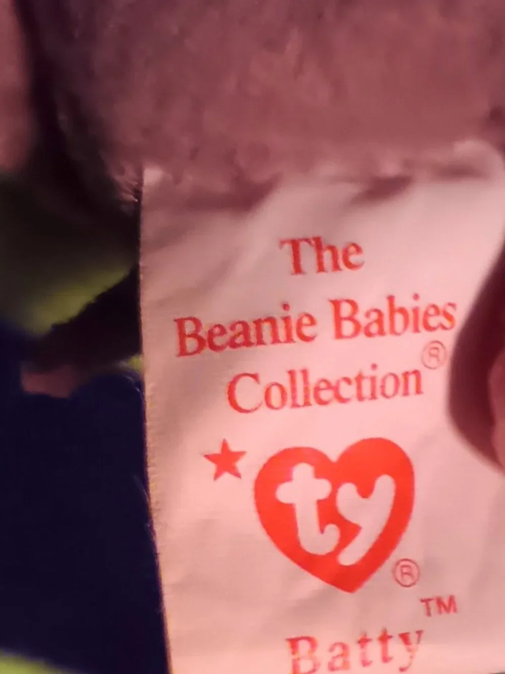 Ty Beanie Baby BATTY the Bat (Brown Version)