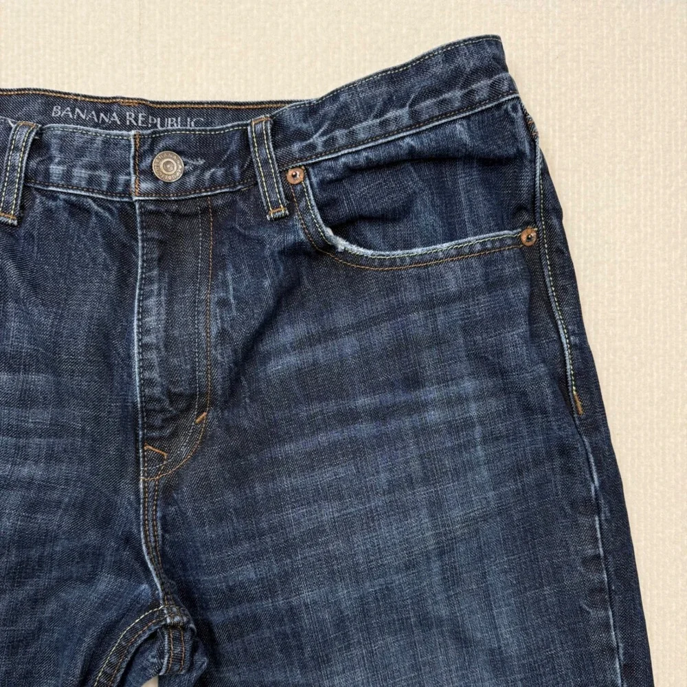 Banana Republic Y2K Bootcut Jeans Dark Wash Normcore Americana Western Men 34x32
