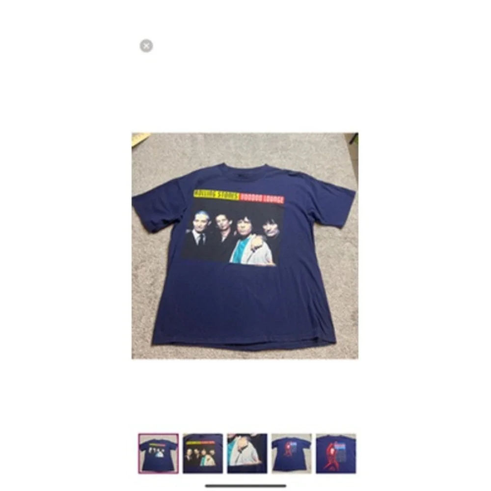 Vintage Rolling Stones Shirt Mens XL‎ Voodoo Lounge Tour 94 95 Band Brockum 90s
