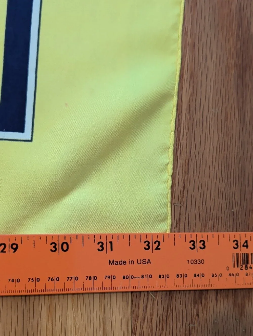 Hermes Yellow and Navy Silk Scarf