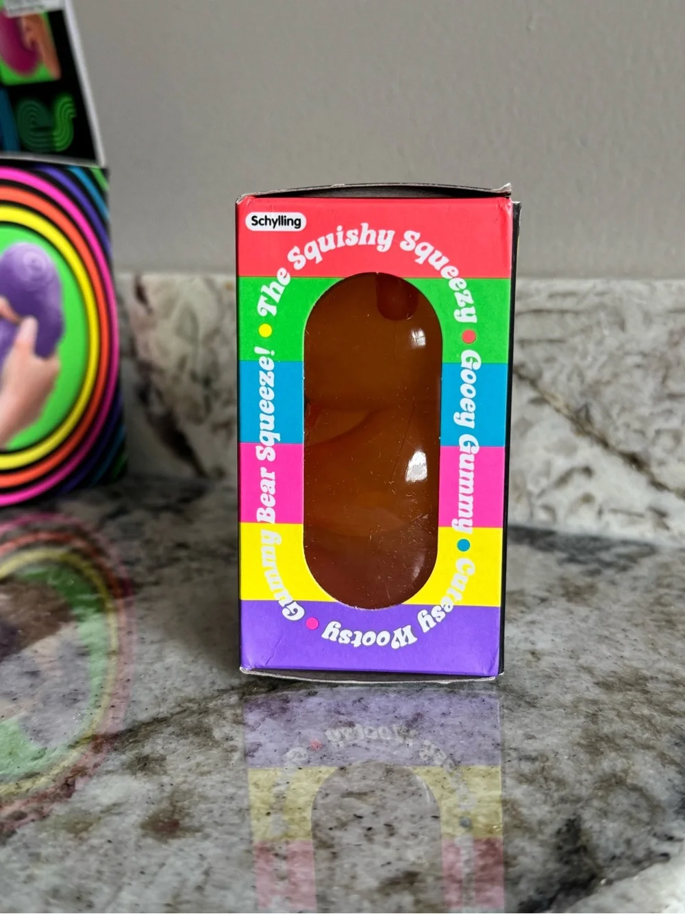 Authentic Schylling Nee Doh Gummy Bear Sensory Toy - Orange