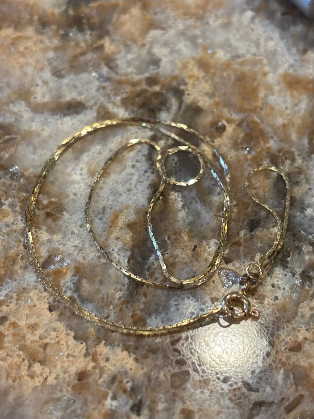 Vintage 14K Cobra Chain, Italy, 18”, 1.8g, Gorgeous Rare Necklace, Yellow Gold