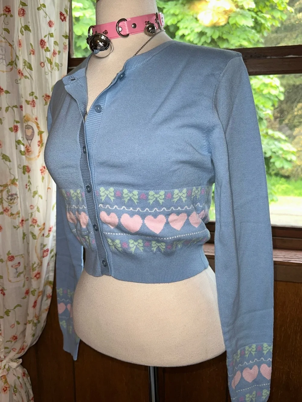 Dolls Kill • Sugar Thrillz Pastel Passion For You Intarsia Knit Sweater