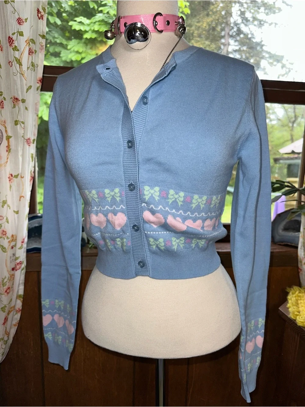 Dolls Kill • Sugar Thrillz Pastel Passion For You Intarsia Knit Sweater