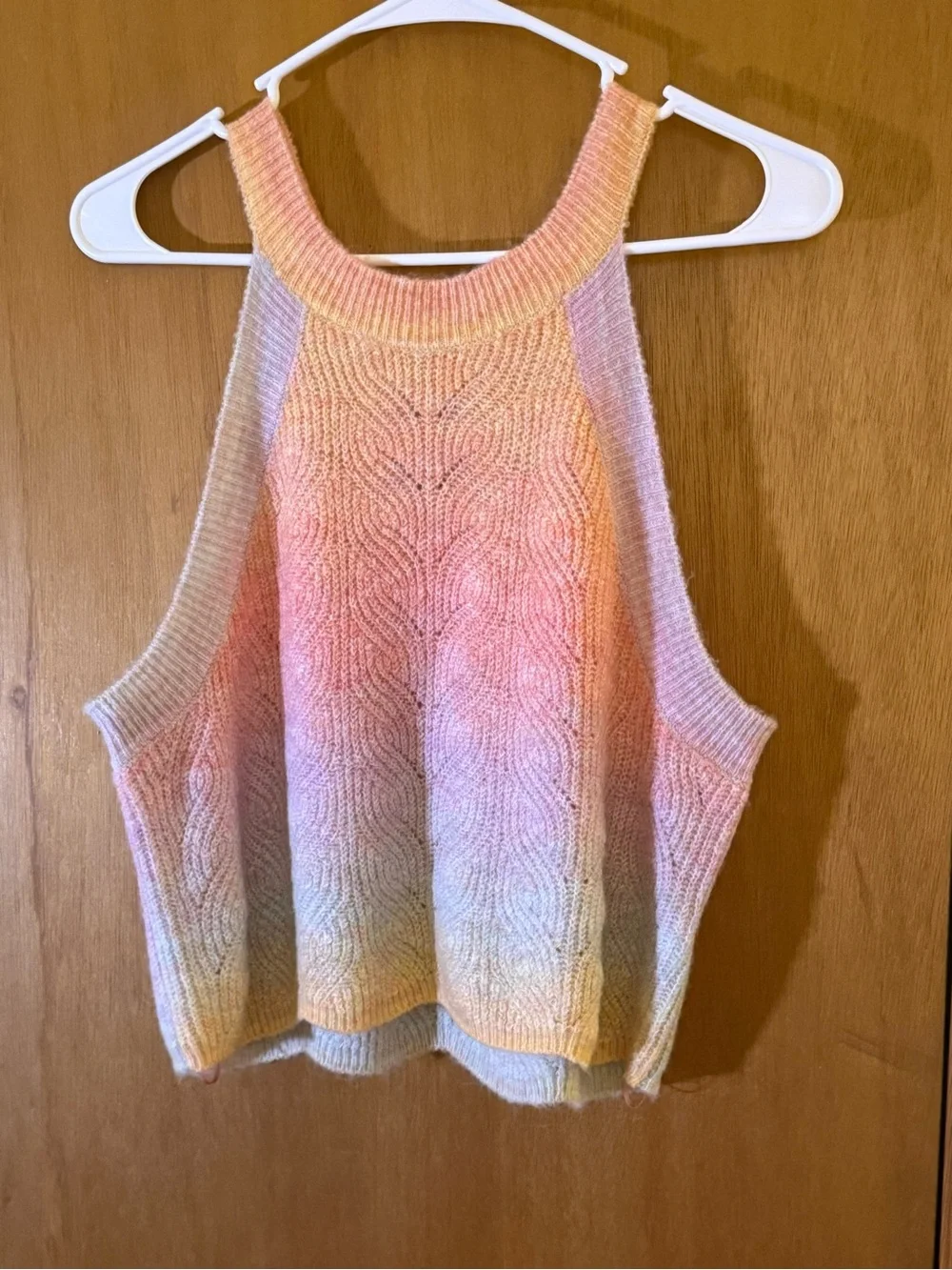 UNIONBAY Women's Rosana Ombre Stripe Sweater Tank Size L